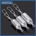 SHNGki 5PCS 10G 15G 20g 25g 30g 40g 50g 60g chì Sinker lõm dưới Roadrunner giảm dần sinkers câu cá nối giải quyết. 