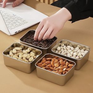 Hộp Inox Đa Năng Chống Rỉ 304 Kèm Nắp Nhựa - Bảo Quản Thực Phẩm Đa Năng Cho Tủ Lạnh Lò Vi Sóng Thingkids