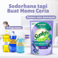 Sunlight 585ml Cairan Pencuci Piring Biocare Nature Blueberries Cocok Untuk Peralatan Bayi Botol Susu Cuci Buah Sayur Sun Light Beri Cuci. 
