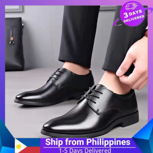 【KLEE】Fashion Formal Shoes for Men Business Shoes Men Loafer Shoes Genuine Leather Shoes Casual Driving Shoes black shoes for men leather