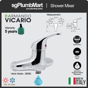 [Made in Italy] Vicario Armado Shower Mixer 26080 Hot and Cold Mixer x sgPlumbMart