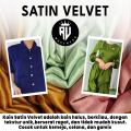 Kain Satin Velvet IMPORT PREMIUM Grade A - REVINTEX BANDUNG. 