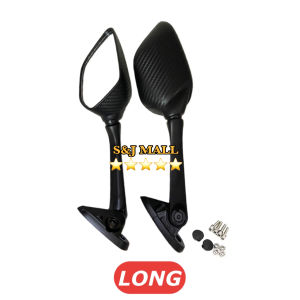 Pair Universal Motorcycle Carbon Long And Short Stem Rear Side Mirror For Yamaha Nmax Xmax Adv Pcx