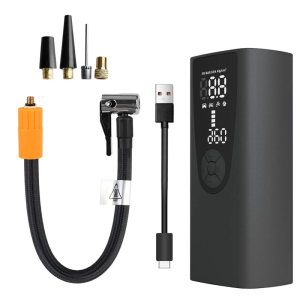 อุปกรณ์สตาร์ทรถจักรยานอุปกรณ์ช่วยกระโดดเครื่องสูบลมยางดิจิทัลพร้อมไฟ LED สำหรับสถานการณ์แรงดันลมยางต่ำที่ไม่คาดคิด