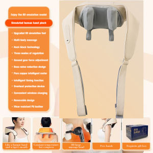 Shoulder and neck massager Kneading artifact Trapezius muscle lumbar back neck Back neck cervical massager Gift