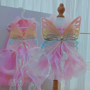Pet Princess Skirt for Small Dog and Cats Butterfly Designs for Comfortable and Fashion Great for Festival Event