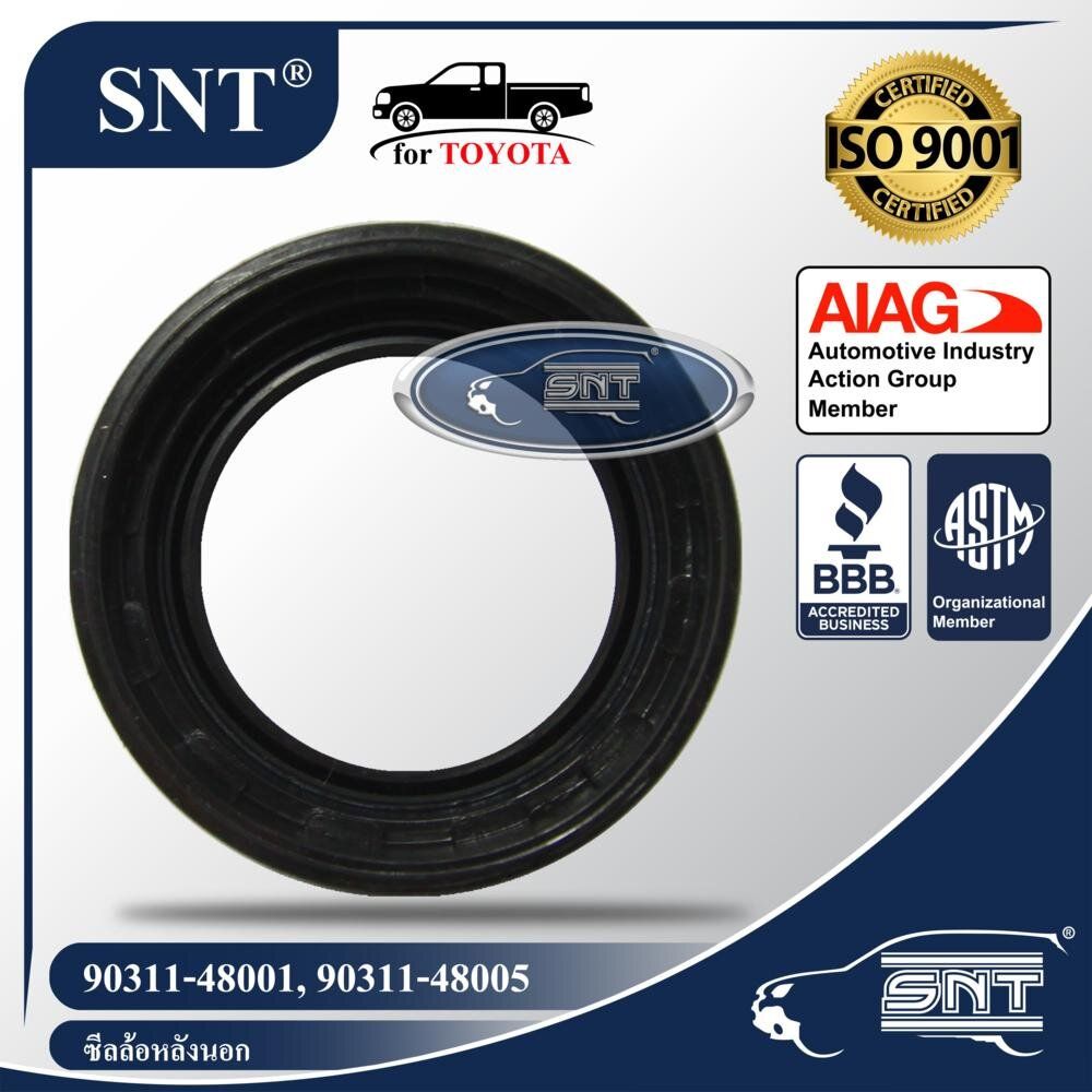 SNT Rear Wheel Seal, Oil Seal - TOYOTA (TOYOTA) HI MTX, HILAX TIGER, MITI Year 1991-1999 P/N 90313-48001,90311-48001. 