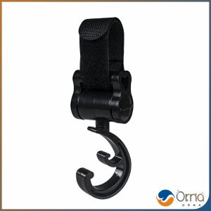 Orna ตะขอแขวนสัมภาระติดรถเข็นเด็ก ตะขอห้อยของในรถเข็นที่แขวนของแบบหมุนได้ baby stroller hook