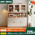 Rak Dapur Home Kitchen Storage Kabinet Wooden Kitchen Rack Kitchen Cabinet Almari Serbaguna Glass Door Storage Sideboard Almari Dapur. 