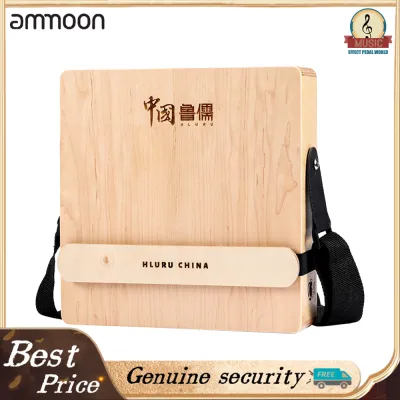 Cajon Wooden Drum 3-in-1 Flat Hand Drum Percussion Instrument with Adjustable Strap Portable Box Drum for Beginners Traveling Party Hand Drums