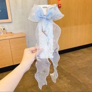 ONEFASHIONMALL Jepitan Rambut Snow Flake Pita Transparan Jepit Gaya Korea Aksesoris Fashion BN012