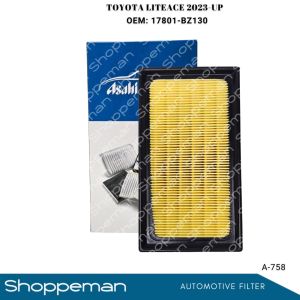 TOYOTA LITEACE 2023-UP Air Filter Cleaner OEM: 17801-BZ130 A-758 Asahi