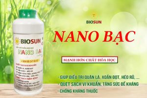 Chế phẩm sinh học Nano Bạc khử khuẩn thuốc trừ nấm bệnh thuốc trừ bệnh cây trồng Biosun an toàn - Happy Home 4U
