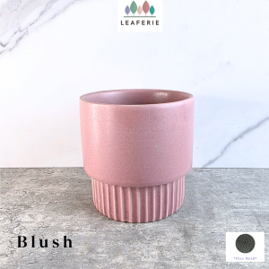 The Leaferie Blush Flowerpot . flowerpots . flower pot . plant pots . planter . planters . Ceramic