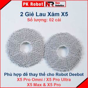 Phụ Kiện Thay Thế Robot Deebot X5 Pro Omni X5 Pro Ultra X5 Max X5 Pro/ Chổi Lăn Chổi Cạnh Bộ Lọc Túi Bụi Giẻ Lau/