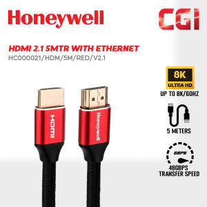 Honeywell HDMI v2.1 Compliant with Ethernet Cable - 1m|2m|4m|5m (HC000014/HDM/3M/RED/V2.1)