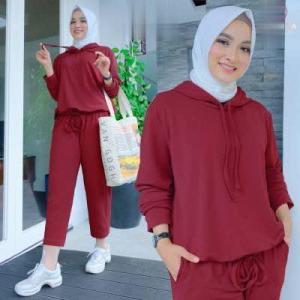 nana setelan baju olahraga wanita one set sporty