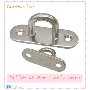 🎁【Special price】🎁Sha ห่วงตะขอ M5 6 8แผ่นเหล็กรูปตัวเปลญวณรูปตัว D ติดผนังรูปตัวยูติดเพดานเรือรูปตัวเปล