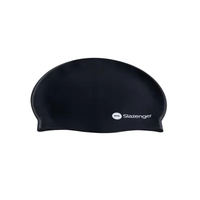Slazenger Unisex Adults Silicone Swimming Cap Adults(Black)- Sports Direct One Size