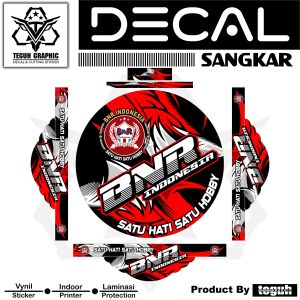 Stiker Sangkar Murai BNR Motif Baru Decal Sangkar Murai BNR