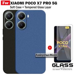 PROMO Soft Case Xiaomi Poco X7 Pro 5G Matte Sandstone Free Anti Gores Layar Handphone Clear