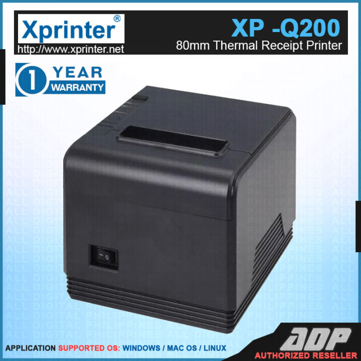XPRINTER XPQ200 Thermal Printer 80mm Thermal Receipt Printer, USB