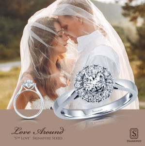 S.Diamond Signature Ring - เพชรแท้ 0.15 กะรัต - นํ้า 100 D color หรือว่าLove Classic research