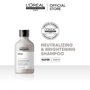 LOreal Professionnel Serie Expert Silver Shampoo for Anti-Brassiness Anti-Yellow Toning and Blonde  300ml