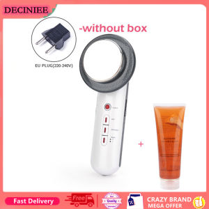 DECINIEE 3 in 1 Ultrasound Cavitation EMS Body Slimming Massager Ultrasonic Gel Weight Loss Lipo Fat Burner Set Infrared Facial Lifting Therapy