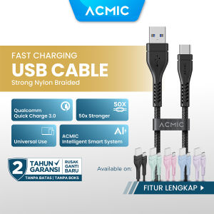 ACMIC Braided Line Kabel Data Charger 100cm Fast Charging Cable
