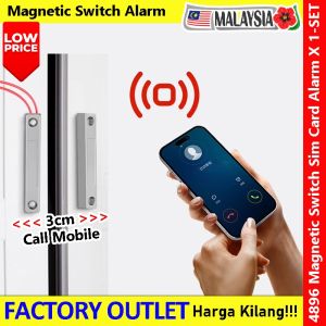 Magnetic Switch Alarm 4G SIM Card Mobile Call Security System • 120dB Siren • Remote Control • Auto Call Up to 12 Number
