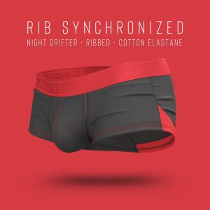 Private Structure Men Underwear Night Drifter Trunk | Seluar Dalam Lelaki - Cityscape Grey 4806