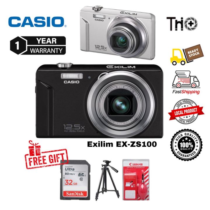 Casio Exilim EX-ZS100 Digital Camera 14 Megapixels Optical