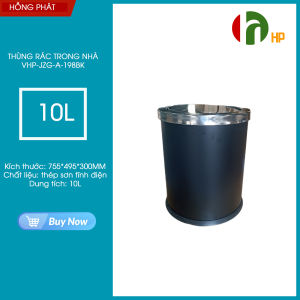 Thùng rác trong nhà Hồng Phát  dung tích 10L thiết kế nắp lật VHP-JZG-A