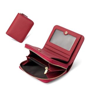 Wallet For Women Korean New Style Leather 2 Way Multi-function womens wallets With Zipper Coin Purse And Card Holder id Card Slot