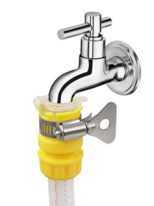 16-20mm Universal Kitchen Hose Adapter Metal Faucet Connector Mixer Hose Adapter Tube Joint Fitting Garden Watering Tools