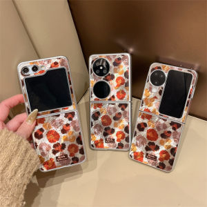 Slim Case Oppo Find N2 Flip Find N3 Flip Premium Thin Glitter Leopard Hard Non-Slip Grip Protective Phone Cover for Z Flip4 5G