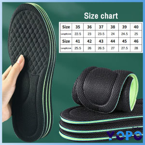 YoPo 4D Massage Cotton Insoles Shoes Deodorization Sweat Absorption Insert Sport Shoes Running Pads