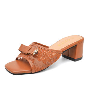 Womens Elegant Ribbon Heels with Comfortable Rubber Sole #8853