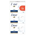 [TRIPLE VALUE PACK] Dove Beauty Bar White 135g for Deep Nourishment. 