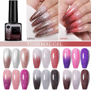 UR SUGAR 7.5ml Color Changing Gel Polish Thermal UV Gel Polish Soak Off Nail Art Varnish Bling Sequins Nail Art Gel
