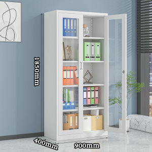 ตู้เก็บเหล็กสำนักงาน ตู้เหล็กเก็บเอกสาร ตู้ใส่เอกสารหนา ตู้โชว์ ด้วยล็อค ด้วยแก้ว ความจุสูง