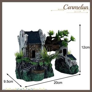 [Carmelun] Mô phỏng trang trí bể cá trang trí nhựa trang trí bể cá cảnh quan mô hình nhà Bể cá trang trí bể cá