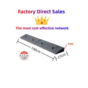 『Ymt.sto』Car Ramp Mat Curb Ramp Pad Heavy Duty Ramp Motorcycle Wheelchair Step Pad High Quality PE Material Strong Load-bearing Ramp for wheelchair 斜坡垫