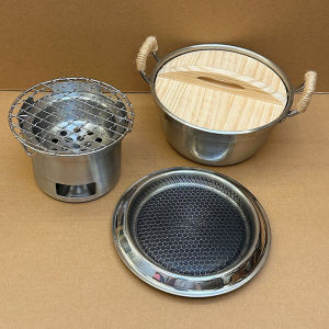 Mini Small Carbon Stove Outdoor Camping Portable Stainless Steel Korean Barbecue Household Small Charcoal Fire Alcohol Barbecue