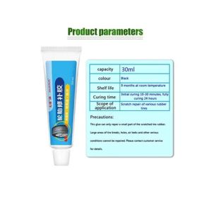 30Ml/60Ml Lem Tambal Ban Lem Karet Perbaikan Ban Mobil Motor Universal Tire Glue Repair Adhesive(Alat disertakan)