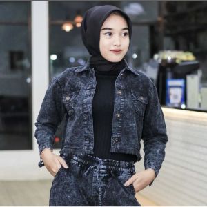 Jaket Jeans Vintage Jumbo Oversize Wanita / Jaket Vintage / Jacket Jeans Oversize Cewek