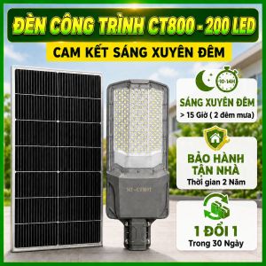 Đèn năng lượng mặt trời 600W cao cấp Chim Ưng Sáng mạnh trên 12 giờ chính hãng Mifidi Solar Tấm pin Mono siêu to BH VIP 2 năm miễn phí tại nhà