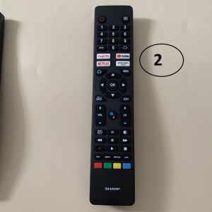 Điều khiển tivi Sharp giọng nói hàng chính hãng remote tv shap các dòng smart/lcd/led - Tặng kèm pin