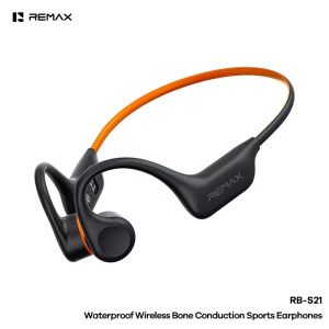 REMAX RB-S21 Bone Conduction IPX8 Waterproof Wireless Bluetooth 6.0 Open-Ear Sports Earbuds Swimming Earphones - Black